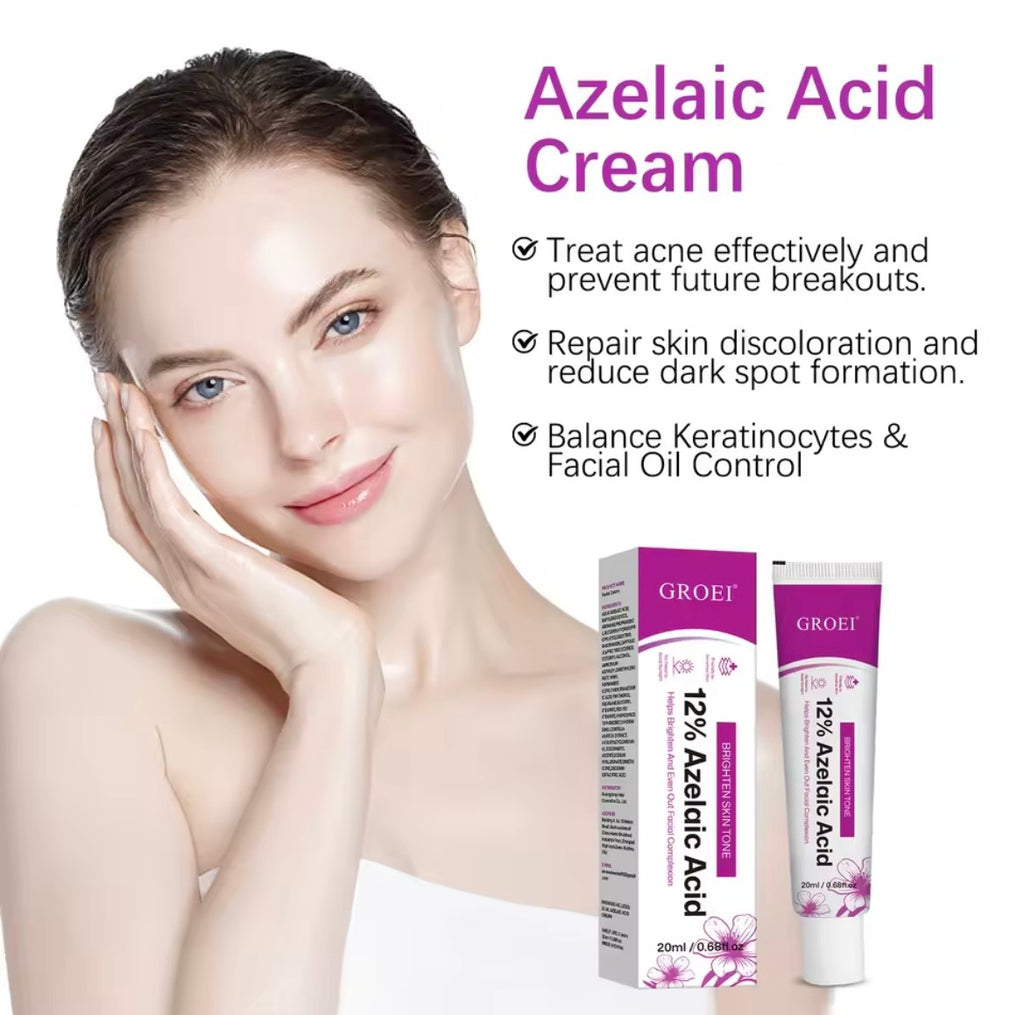 Groei 12% Azelaic Acid Cream – Brightening and Even-Tone Facial Treatment