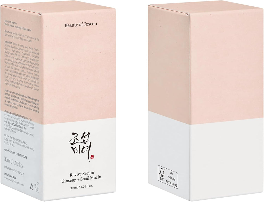 Beauty of Joseon Revive Serum: Ginseng + Snail Mucin (30ml)