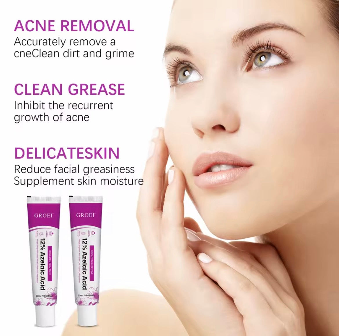 Groei 12% Azelaic Acid Cream – Brightening and Even-Tone Facial Treatment