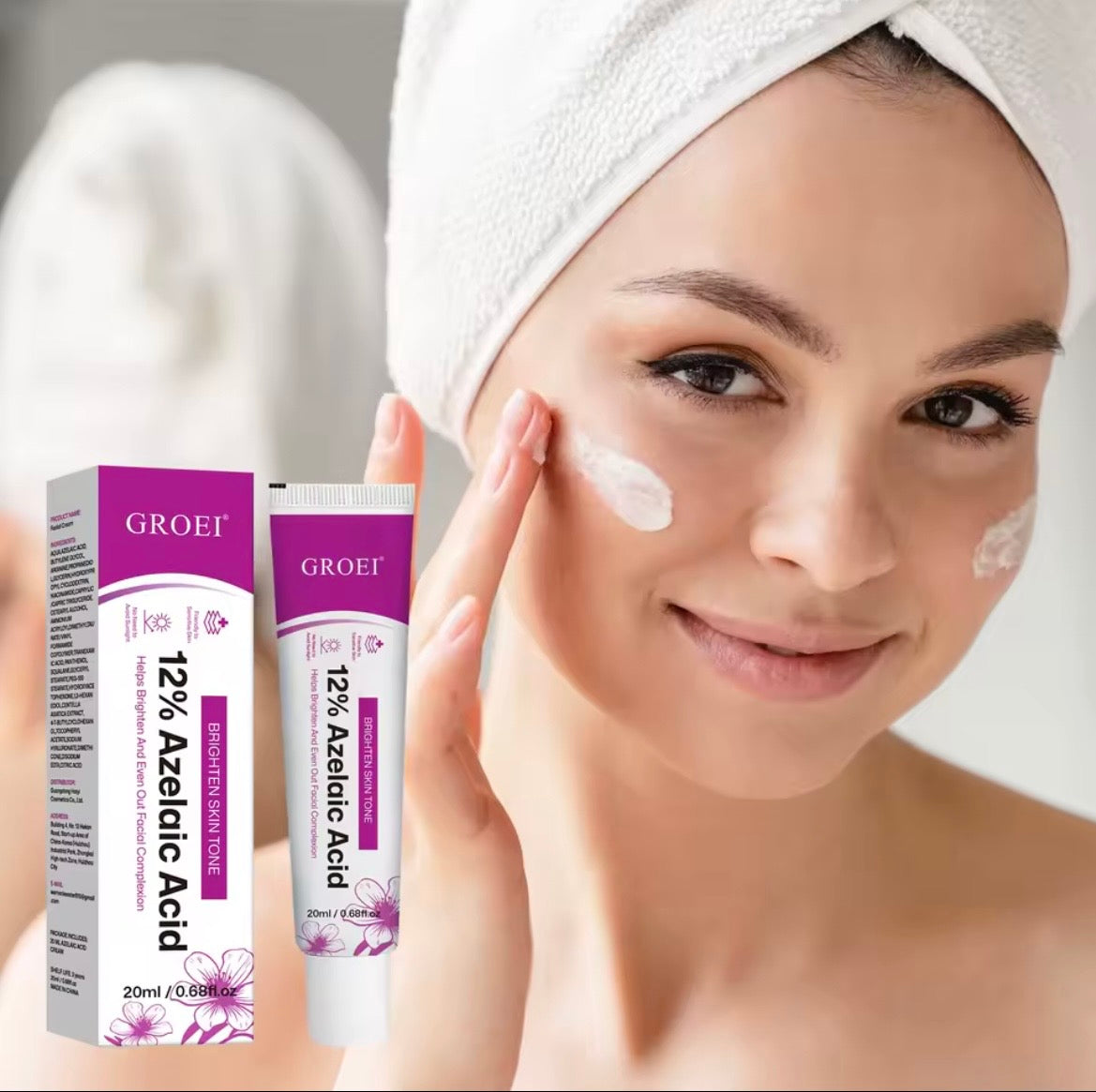 Groei 12% Azelaic Acid Cream – Brightening and Even-Tone Facial Treatment
