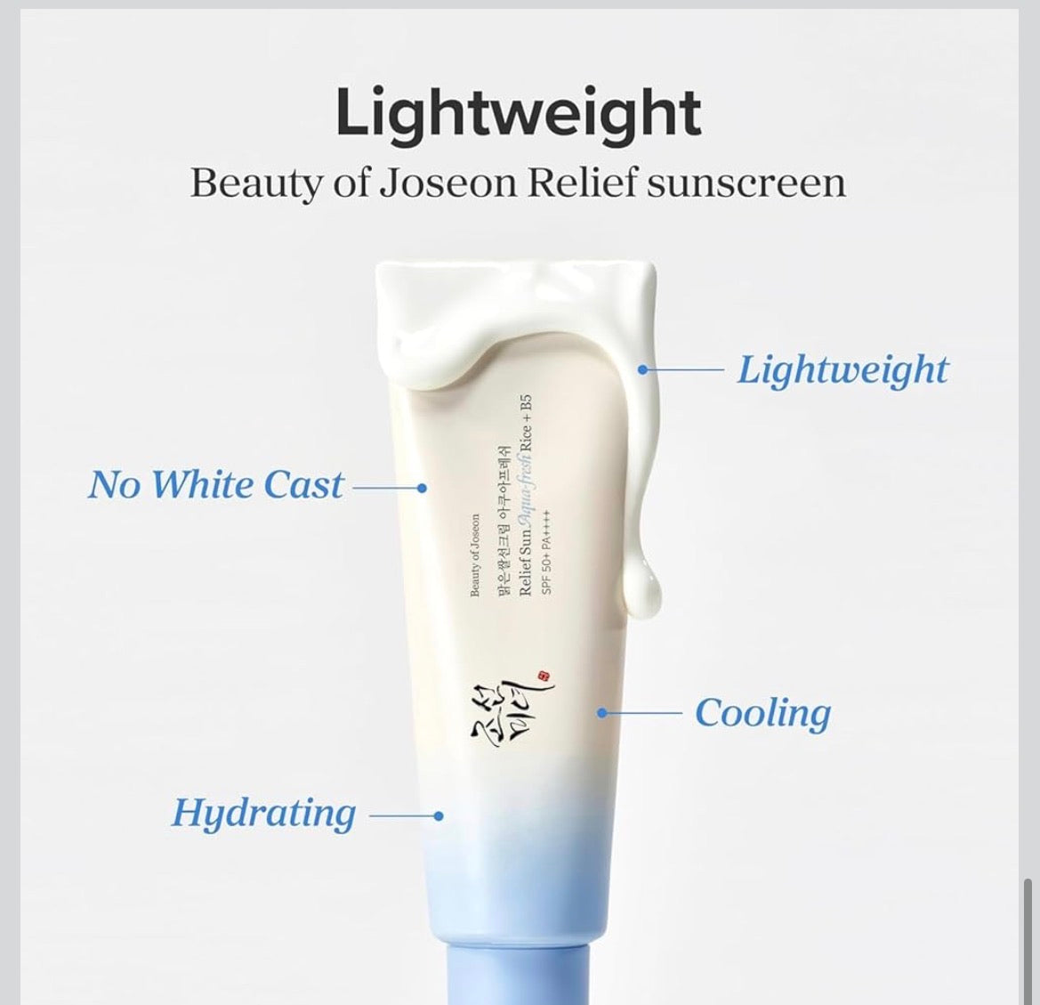 Beauty of Joseon Relief Sun Aqua-Fresh: Rice + B5 SPF50+ PA++++ (50ml)
