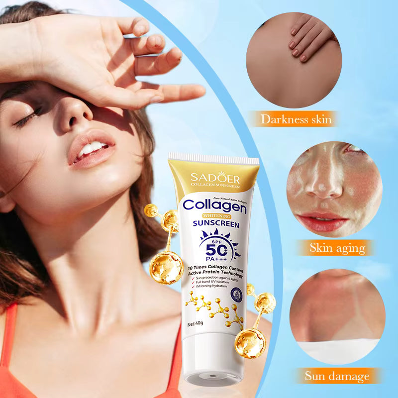 SADOER Collagen Sunscreen SPF 50+ PA+++ (40g)