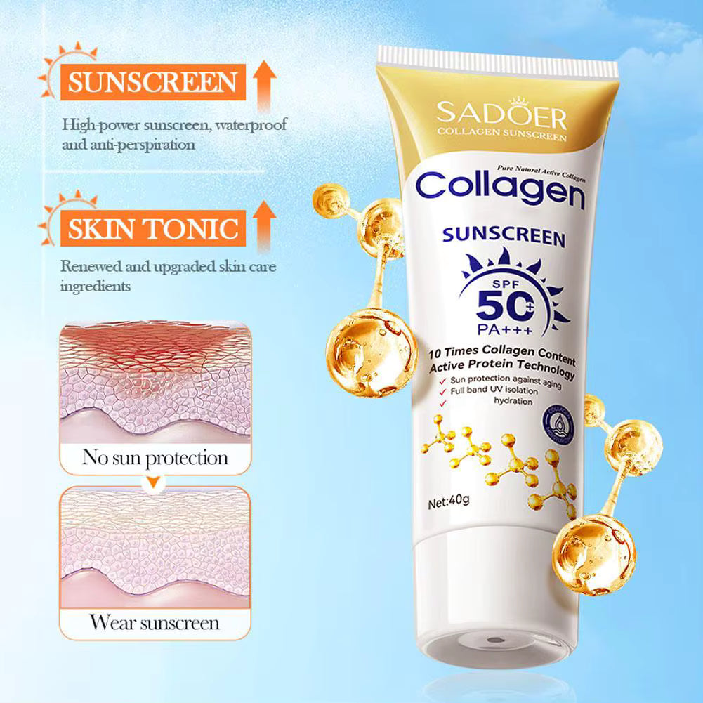 SADOER Collagen Sunscreen SPF 50+ PA+++ (40g)